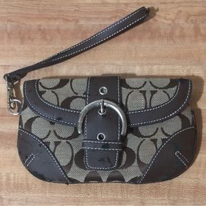 COACH Signature Wristlet Wallet